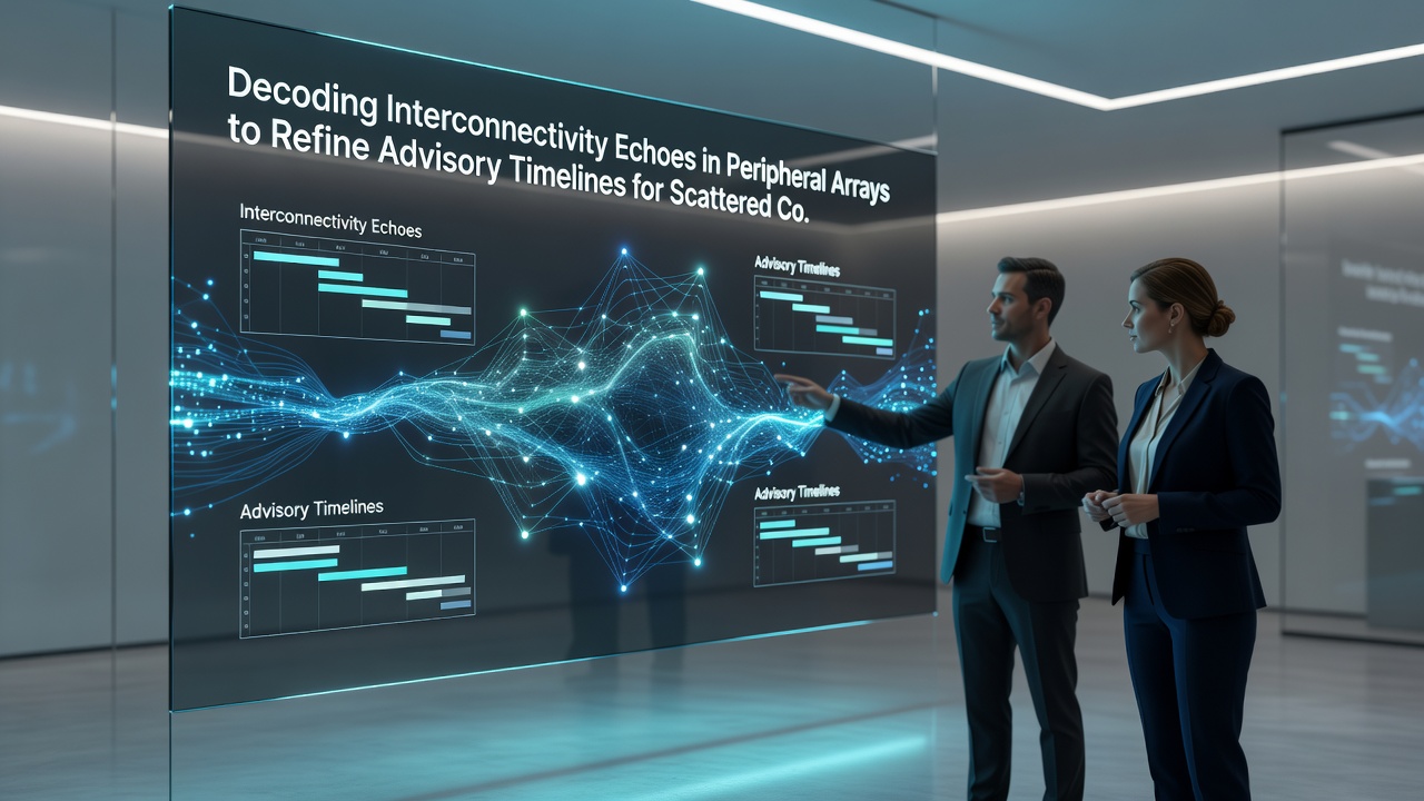 Flowchart illustrating advisory timeline refinement using echo data from peripheral arrays in hybrid work environments