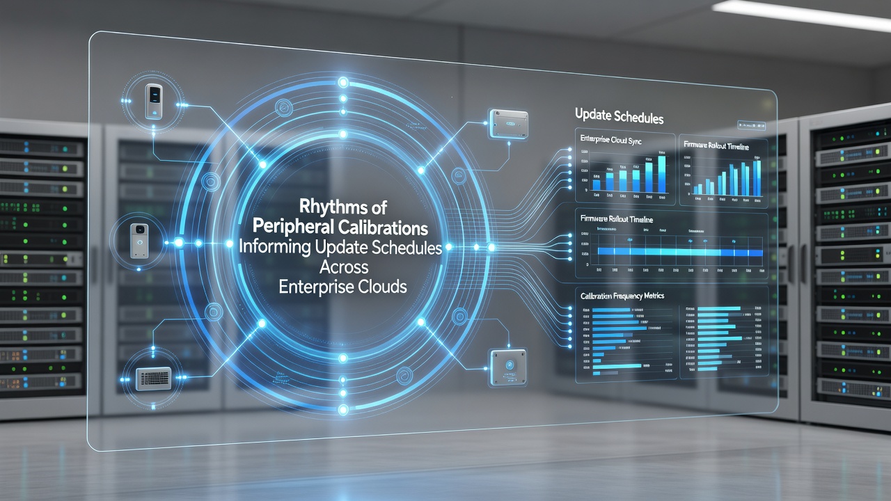 Network diagram illustrating data flows from peripheral devices to cloud update schedulers